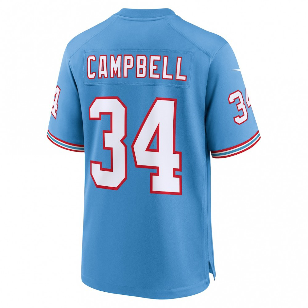 Earl Campbell Tennessee Titans Nike Retired Player Alternate Game Jersey - Light Blue-GridironStore